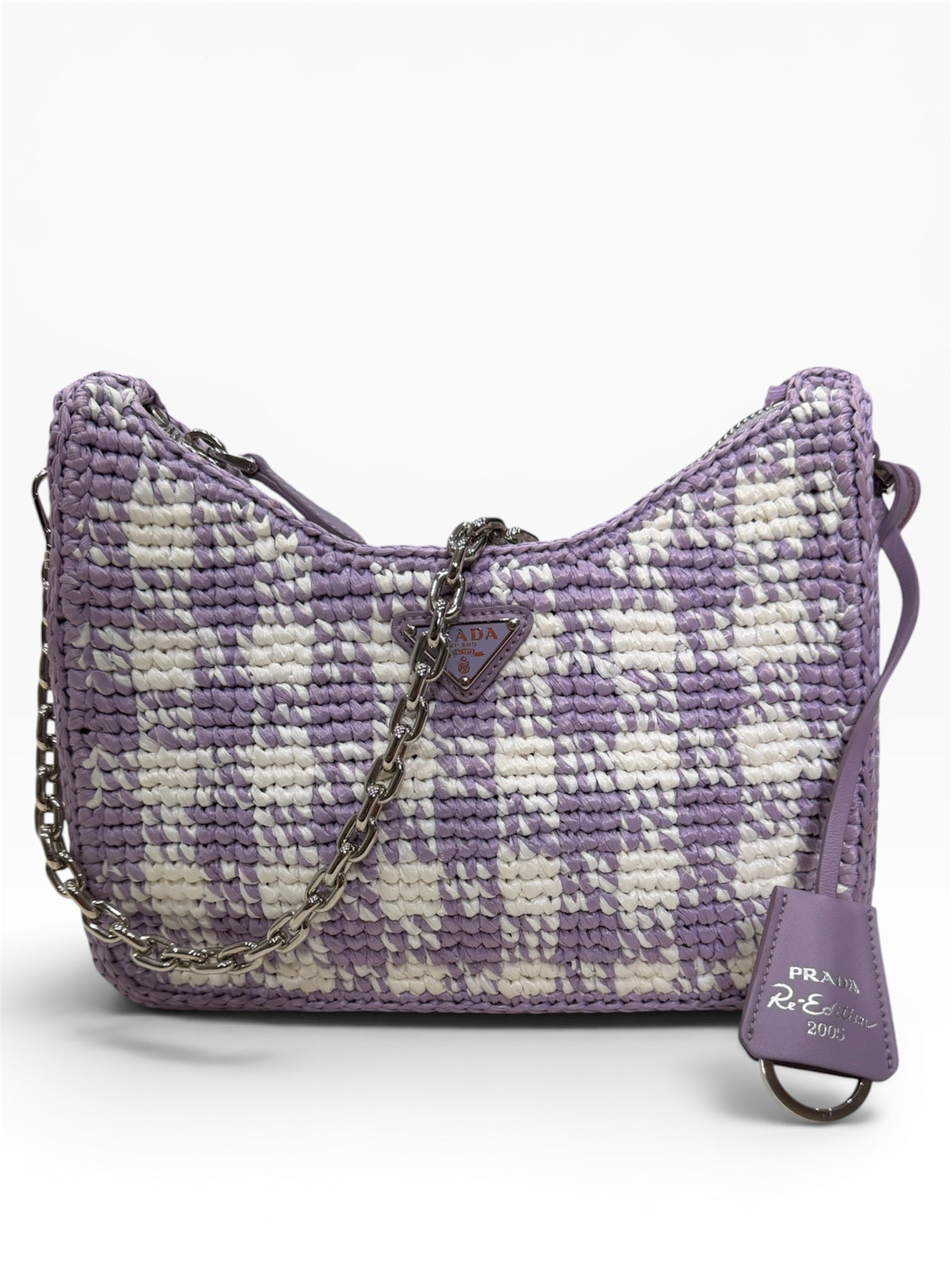Borsa Prada Re Edition 2005 in Rafia